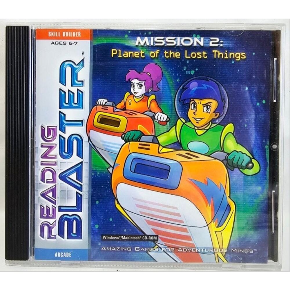 Reading Blaster Mission 2: Planet of the Lost Things PC Educational Game